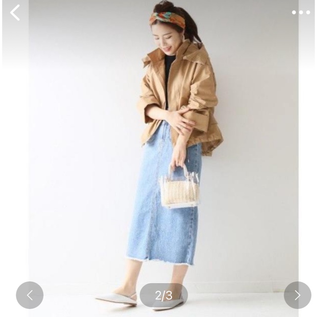 spick&span グログラン フーディ ブルゾン マウンテンパーカー 38-