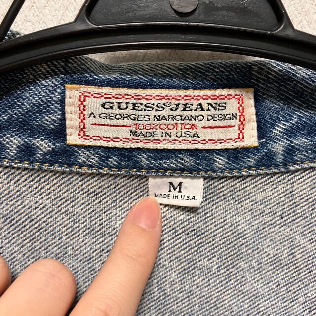 GUESS(ゲス)のguess デニムジャケット アメリカ製 レディースのジャケット/アウター(Gジャン/デニムジャケット)の商品写真