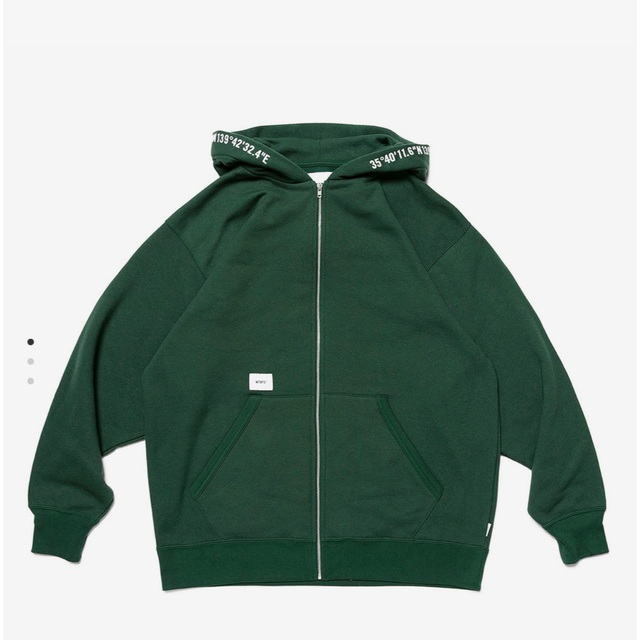 WTAPS X3.0 ZIP HOODY GREEN L