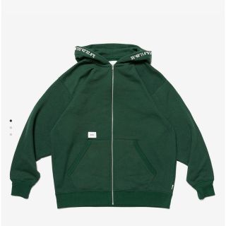 ダブルタップス(W)taps)のWTAPS X3.0 ZIP HOODY GREEN L(パーカー)