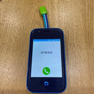 エーユー(au)のmamorino5 青(携帯電話本体)