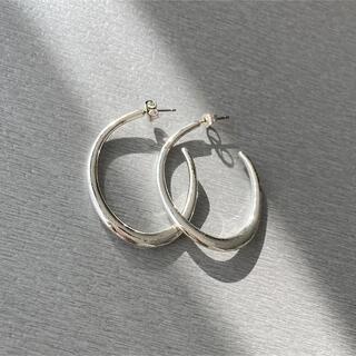 エテ(ete)の【美品】シルバー ピアス フープピアス メッキ(ピアス)