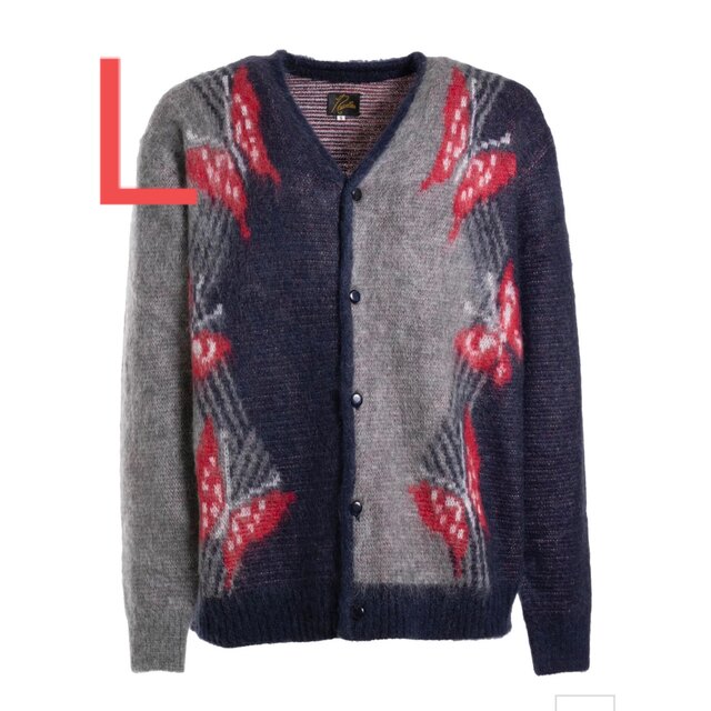 Needles(ニードルス)のNeedles MOHAIR CARDIGAN - PAPILLON / NVY メンズのトップス(カーディガン)の商品写真