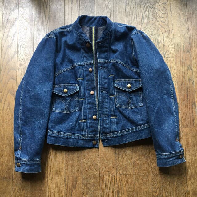 LEVI'S 裏起毛ノーカラーデニムジャケット Gジャン 101 リーバイス