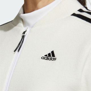 アディダス(adidas)のアディダス　　ニットブルゾン　　　ゴルフ(ブルゾン)