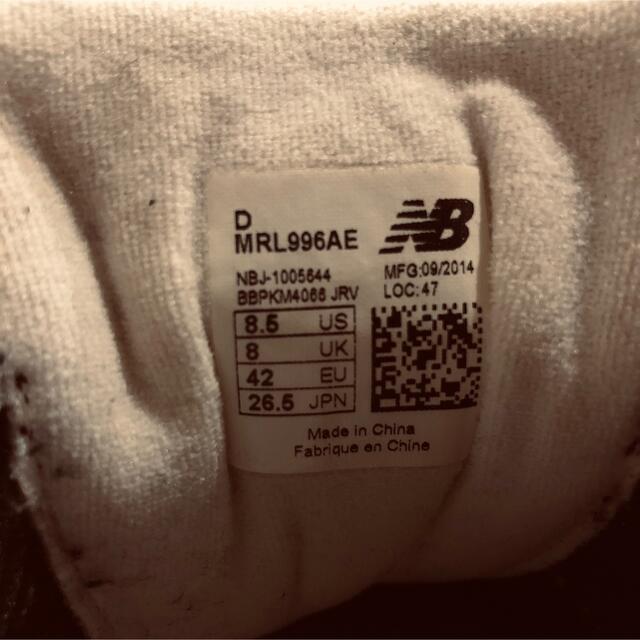 New Balance(ニューバランス)の[値下げ] ニューバランス MRL996AE  メンズの靴/シューズ(スニーカー)の商品写真