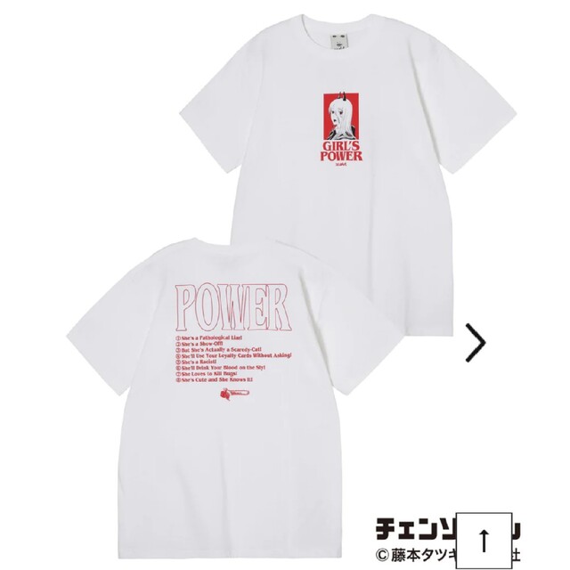 初売り チェンソーマン パワー Tシャツ ホワイト x-girl エックス