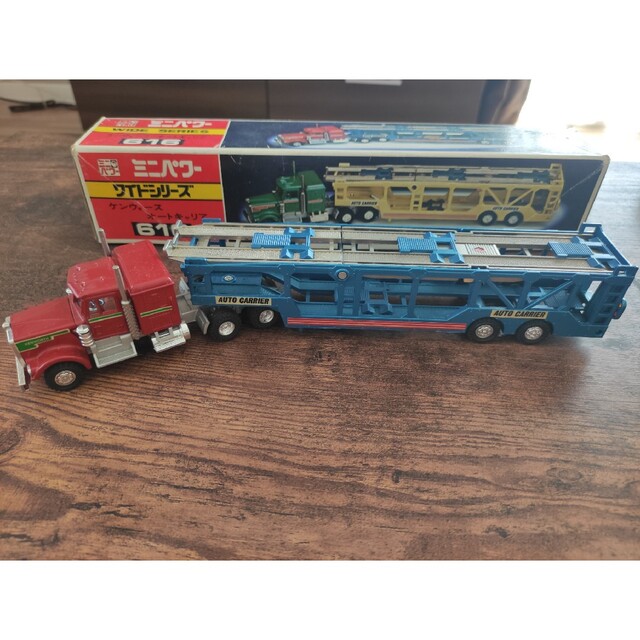 【希少・美品】SHINSEI ケンウォース オートキャリア ミニカーショップグローバル - 1/64 シンセイ 爆走トラック群団