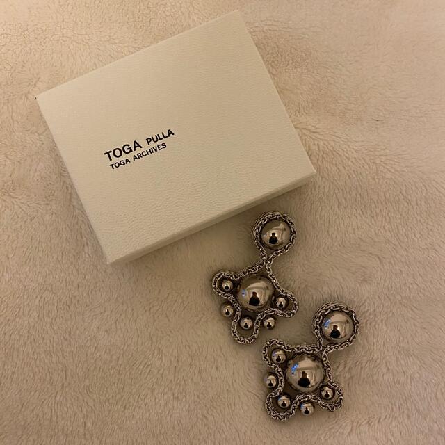 新品 TOGA PULLA Clover earrings シルバー トーガ