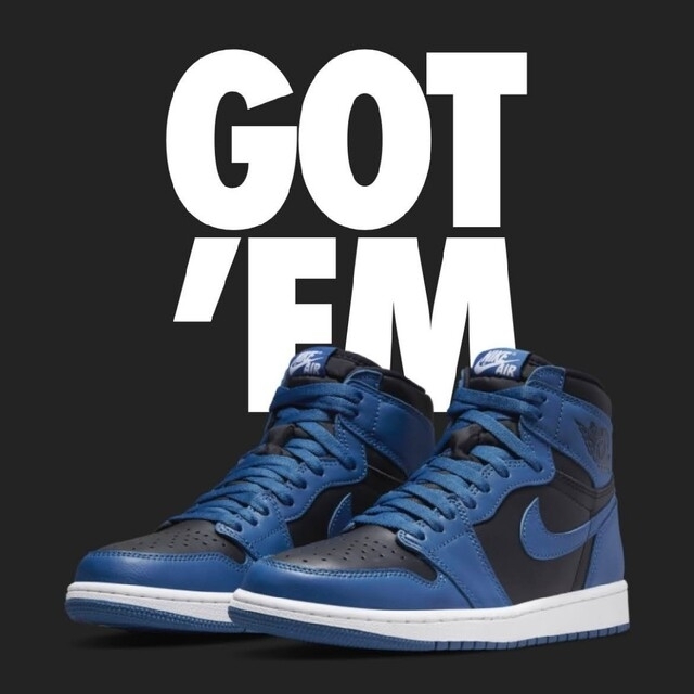 NIKE   AIR  JORDAN1   "DARK MARINA BLUE"