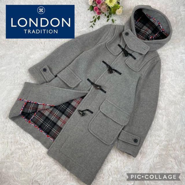 LONDON Tradition】ダッフルコート グレー サイズ36-