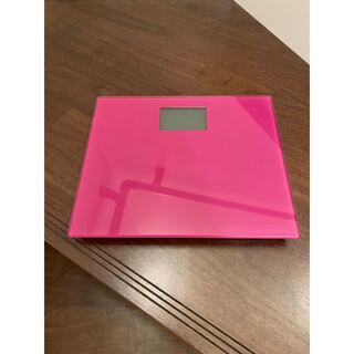 美品★デジタル体重計 カラフルパッド DM-HM03 ピンク(体重計)