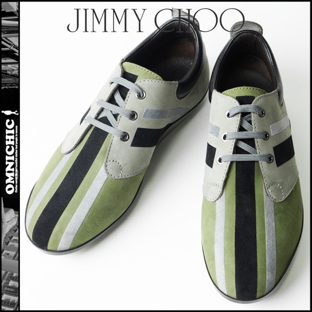 JIMMY CHOO(ジミーチュウ)の新品13万【JIMMY CHOO】ジミーチュウMARCUSレザースニーカー42 メンズの靴/シューズ(スニーカー)の商品写真