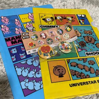 ビーティーイシビル(BT21)のくら寿司　BT21  クリアファイル　缶バッチ(K-POP/アジア)