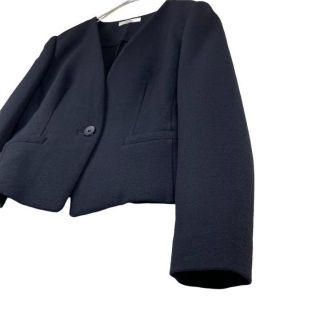 大きいサイズ 未使用級 エポカ ノーカラージャケット ベージュ 42 XL