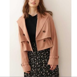 プロポーションボディドレッシング(PROPORTION BODY DRESSING)の【極美品】プロポーションボディドレッシング♡ツイルショートトレンチコート(ブルゾン)