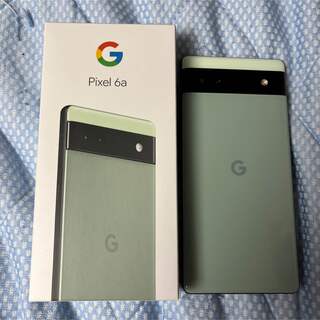 グーグルピクセル(Google Pixel)のGoogle Pixel 6a 128GB SIMフリー Sage セージ(スマートフォン本体)