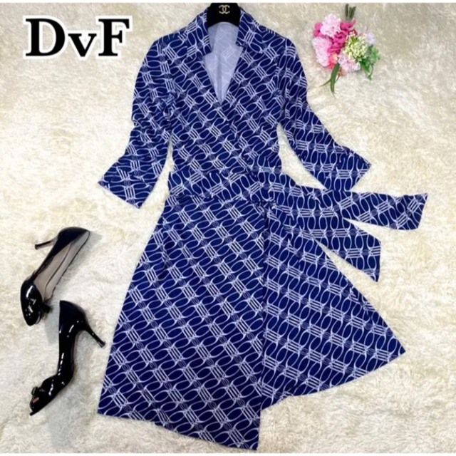 売れ済DIANE von FURSTENBERG - 美品☆DVF シルク100% ラップ