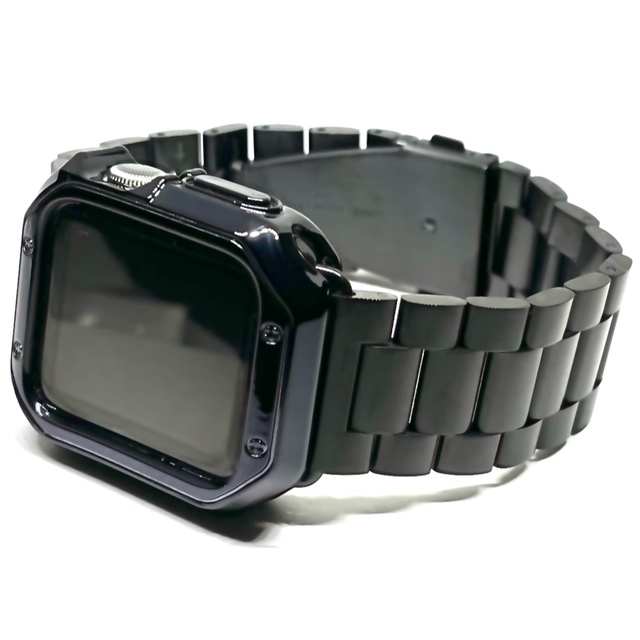 Apple Watch ロイヤルブラックⅡ　カスタムバンド　セット