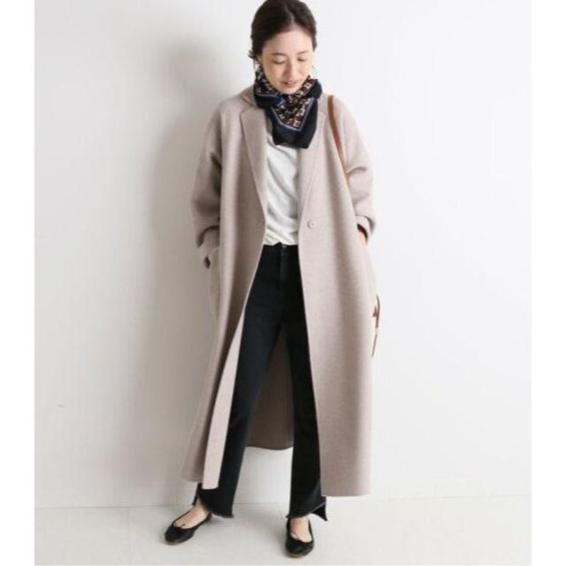 SLOBE IENA HAMILTON ダブルフェイスウールロングコート - ロングコート