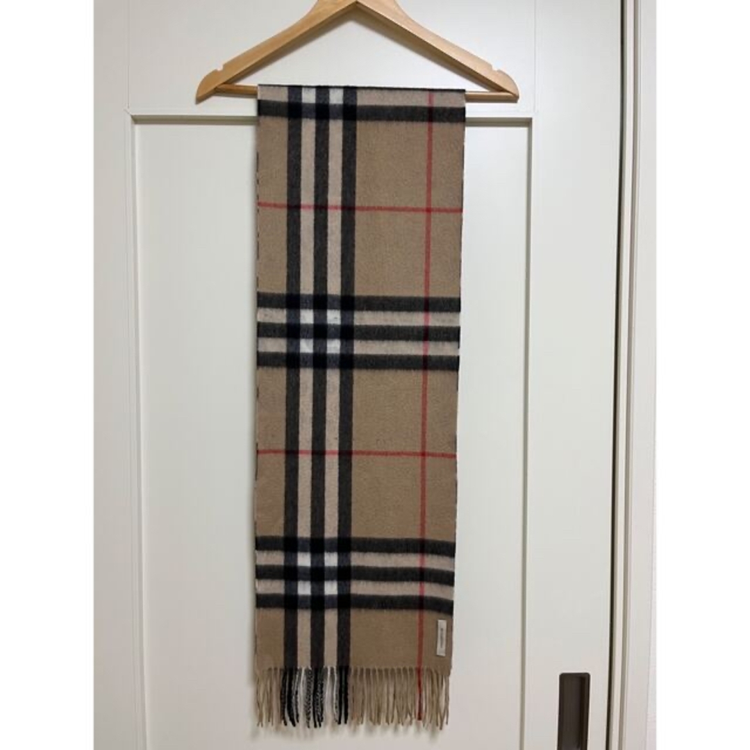 BURBERRY バーバリー マフラー カシミア100％ レオパード 未使用に近