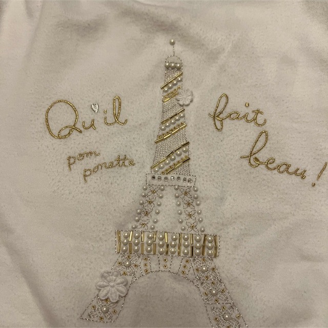 pom ponette(ポンポネット)のポンポネット白長袖　160 キッズ/ベビー/マタニティのキッズ服女の子用(90cm~)(Tシャツ/カットソー)の商品写真