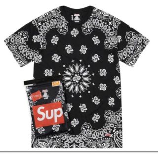 シュプリーム(Supreme)のSupreme Hanes Bandana Tagless Tees  Mサイズ(Tシャツ/カットソー(半袖/袖なし))