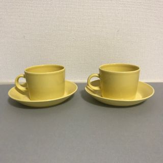 廃盤イエローティーマ カップ＆ソーサー2客セット