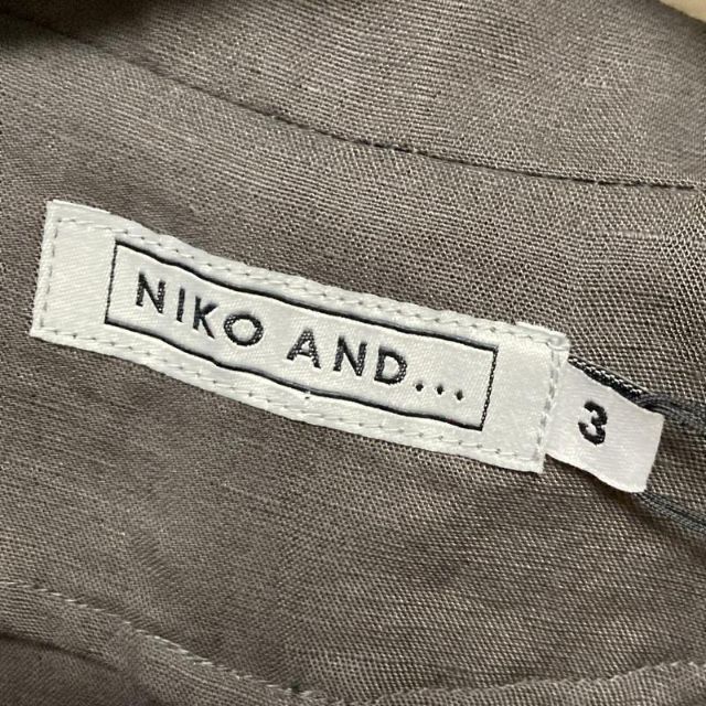 niko and...(ニコアンド)の【大人気】未使用 niko and テンセルリネンユルジャケット テーラード レディースのジャケット/アウター(テーラードジャケット)の商品写真