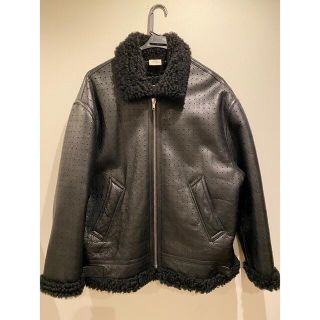 バレンシアガ(Balenciaga)のvetements 18aw レザー　ムートン　ジャケット(レザージャケット)