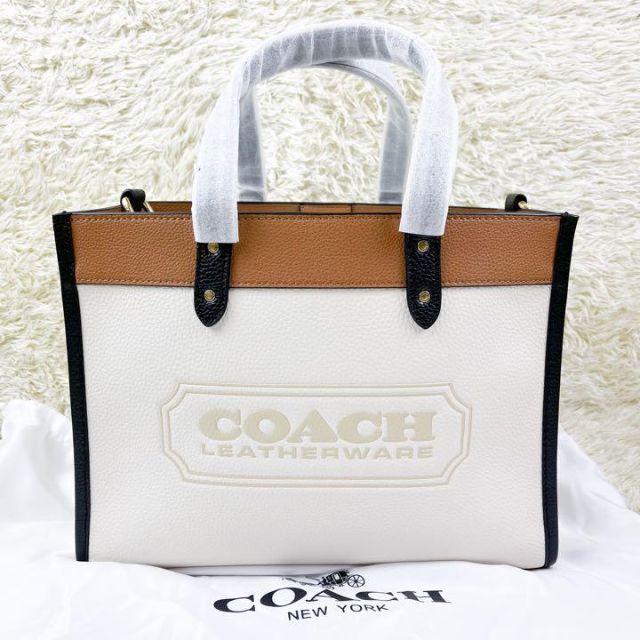 COACHフィールドトートカラーブロック bagショルダー付