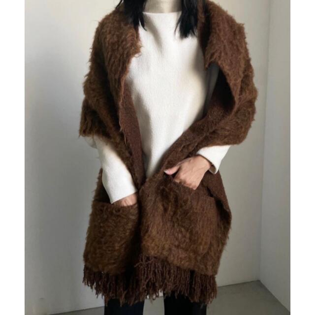 Ameri VINTAGE - amerivintage⭐︎SHAGGY FRINGE STOLE ブラウンの通販