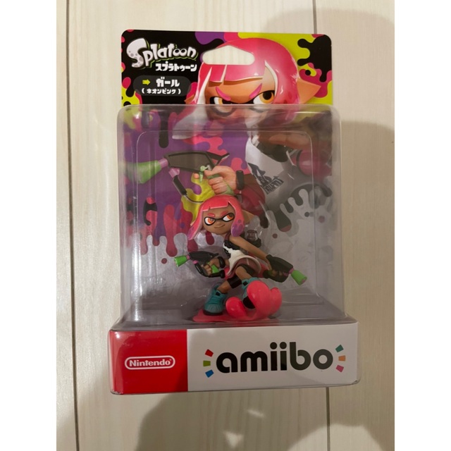 スプラトゥーン amiibo ガール ネオンピンク 新品 ヒメ タコ ガール エンタメ/ホビーのフィギュア(ゲームキャラクター)の商品写真