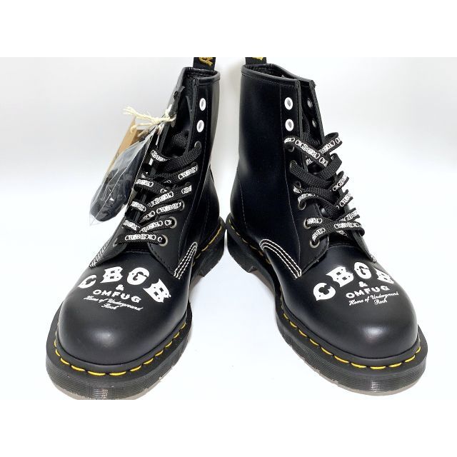 Dr.Martens(ドクターマーチン)のドクターマーチン UK8≒26.5cm 8ホールブーツ 60周年記念 黒 jcs メンズの靴/シューズ(ブーツ)の商品写真