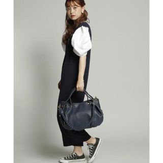 プレーンクロージング(PLAIN CLOTHING)のPLAINCLOTHING　3WAYハンドバッグショルダーバッグ　ネイビー(ショルダーバッグ)