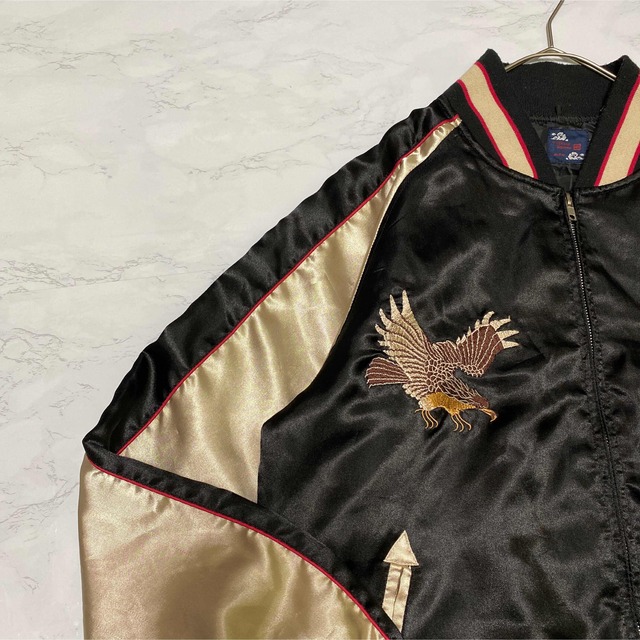 ジャケット　ブルゾン　刺繍　japan 和柄　スカジャン　　龍　ドラゴン 7