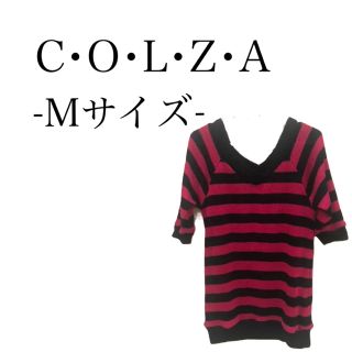 コルザ(COLZA)のピンク黒 トップス(カットソー(半袖/袖なし))