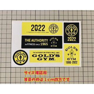 ゴールドジムGOLD'S GYM 非売品 ステッカーシール 2022(印刷物)