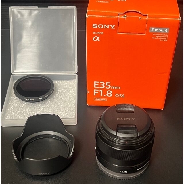 SONY SEL35F18 E35F1.8OSS と可変NDフィルター - レンズ(単焦点)