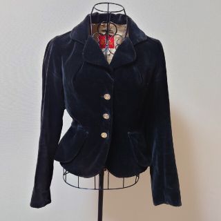 ヴィヴィアンウエストウッド(Vivienne Westwood)のインポート金ボタン別珍ジャケット(テーラードジャケット)