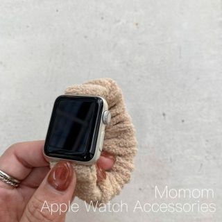 Apple Watch ムートンベルト ベージュ 38/40/41mm(レザーベルト)