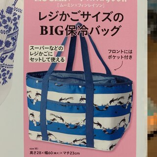 ムーミン(MOOMIN)の🙅‍♀MOOMIN ムーミン×フィンレイソン レジかごサイズのBIG保冷バッグ(エコバッグ)