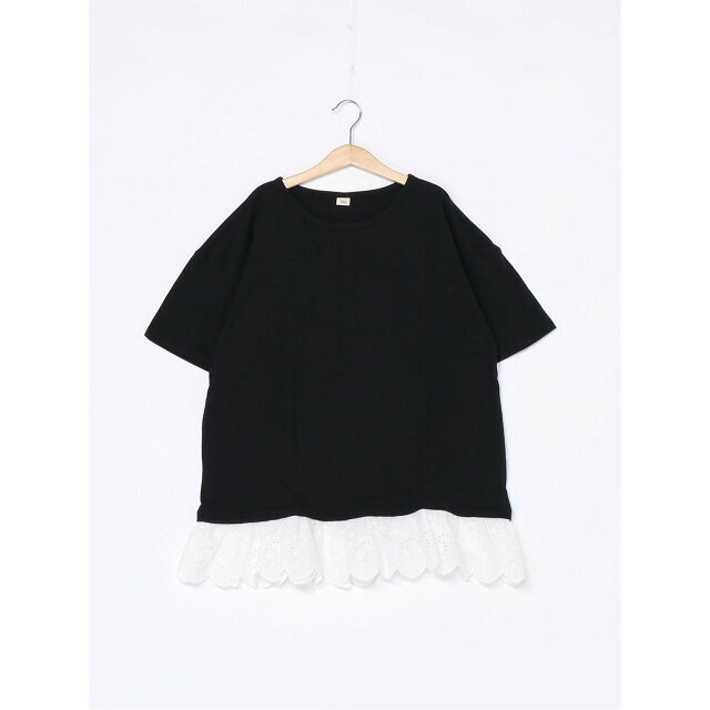 【1-ブラック】SUPERFIVE/(K)レイヤードチュニック キッズ/ベビー/マタニティのキッズ服女の子用(90cm~)(ワンピース)の商品写真