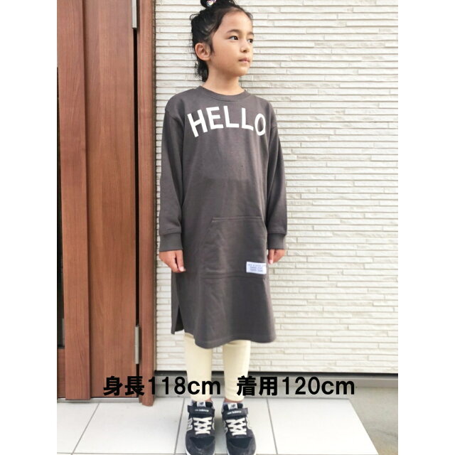 HEAD ROCK(ヘッドロック)の【19-チャコール】スーパー5/(K)ワンピース キッズ/ベビー/マタニティのキッズ服女の子用(90cm~)(ワンピース)の商品写真