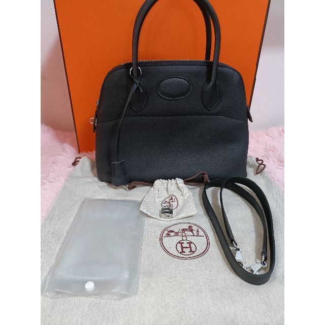 新品即決 Hermes - エルメス 新品ボリード31 ノワール シルバー金具