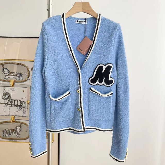 2022超人気 miumiu - miumiu ミュウミュウのカーディガン カーディガン