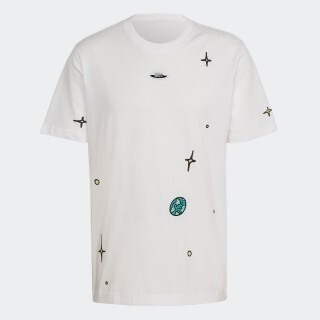 アディダス(adidas)のアディダス グラフィックTシャツ メンズ XO（2XL）ホワイト(Tシャツ/カットソー(半袖/袖なし))