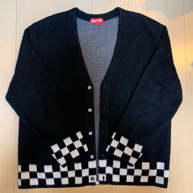 supreme Brushed Checkerboard Cardigan バーゲン dtwg.co.uk-日本全国