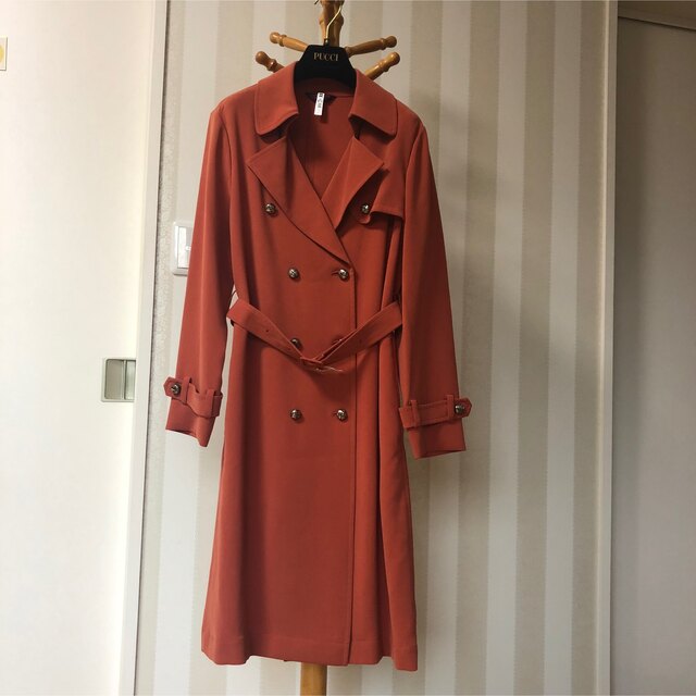 YUKI TORII INTERNATIONAL - ユキトリイ ロングコート オレンジの通販 YUKI TORII INTERNATIONAL - ユキトリイ ロングコート オレンジの通販