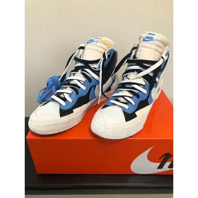 最終値下げ」sacai NIKE BLAZER MID BLACK BLUE-